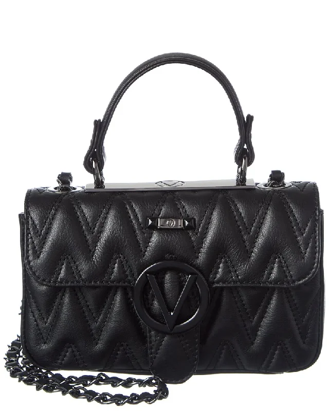 Valentino by Mario Valentino Poisson D Plate Leather Crossbody