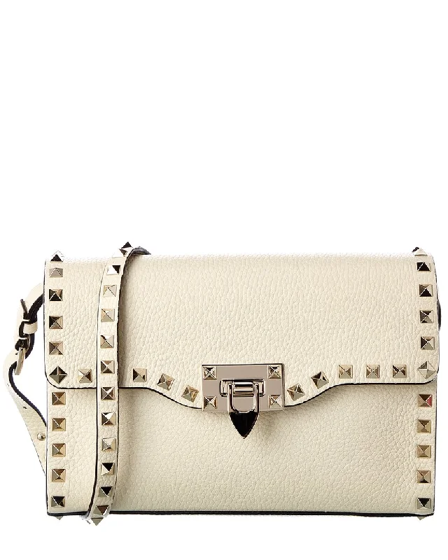 Valentino Rockstud Small Grainy Leather Crossbody