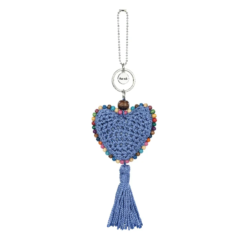 hand crochet - periwinkle heart