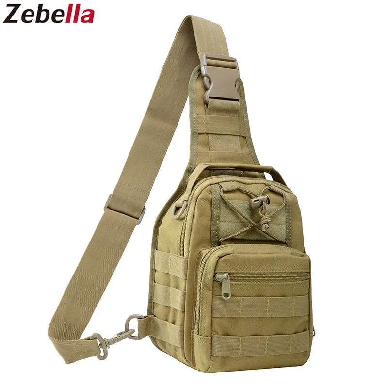 Zebella Men Women Military Bag Tactical Chest Bags Unisex Fashion Camouflage HandBags Cool Camping Hiking Travel Shoulder Bags